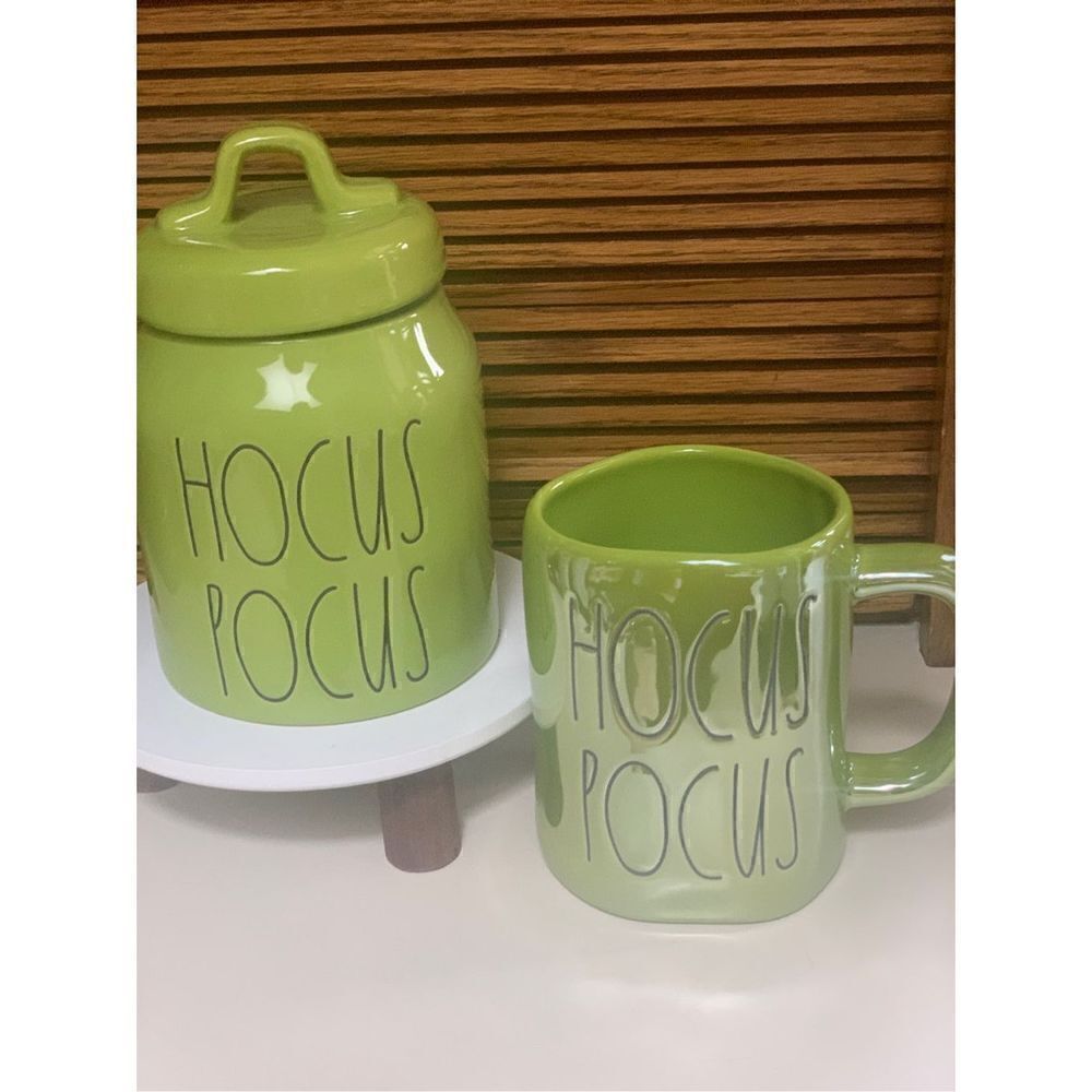 Rae Dunn Hocus Pocus Canister And Mug
